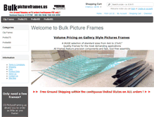 Tablet Screenshot of bulkpictureframes.us